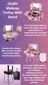 joury makeup trolley with stand and