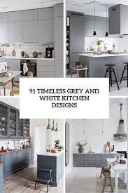 timeless grey and white kitchen designs