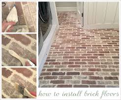 how to install a thin brick floor