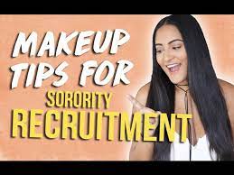 sorority recruitment makeup tips