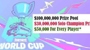 Duos teams will battle it out in six matches, with teams awarded points based on. Fortnite World Cup Solo Champion Will Walk Away With 3 Million Dollars Cash Price