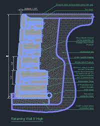 Retaining Wall Cad Files Dwg Files
