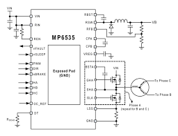 mp6535 5v 55v 3 phase bldc motor pre