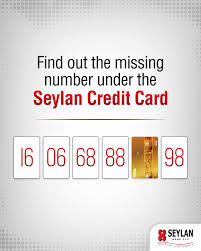 Use this procedure to make a payment to your card, by transferring the money from your seylan bank account. Seylan Bank Can You Guess The Number Hidden Under The Facebook