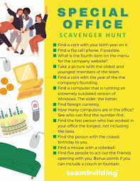 11 fun office scavenger hunt ideas