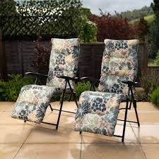 Fl Pattern Recliner Lounger Chairs