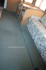 replace rv flooring on a raised slide