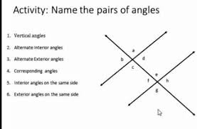 alternate interior angles alternate