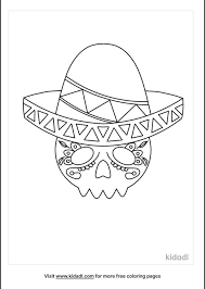In terms of shade blending for your info, there is another 39 similar photos of sombrero coloring page that norval ebert uploaded. Sugar Skull With Sombrero Coloring Pages Free Seasonal Celebrations Coloring Pages Kidadl