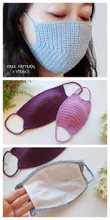 Knit bike mask free knitting patterns. Face Mask Free Crochet Patterns Paid Video Diy Magazine