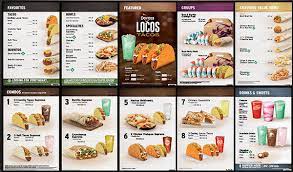 Taco Bell Menu Prices Fast Food Menu Prices gambar png