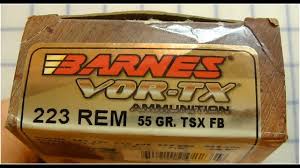 223 Rem Barnes Vor Tx 55 Gr Tsx Ballistic Gel Test