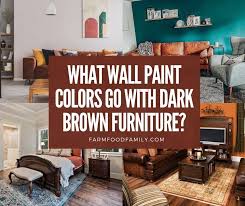 what wall paint colors go with dark