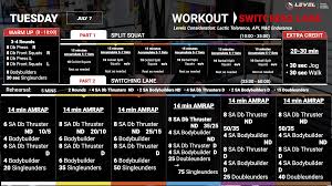 weekly workouts the standard