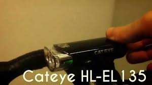 Cateye Hl El135 Led Front Light Youtube