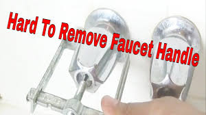 hard to remove faucet handle you