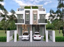 Duplex House Design With 3 Bedrooms