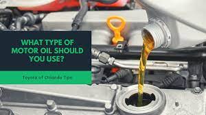 four types of motor oil which should