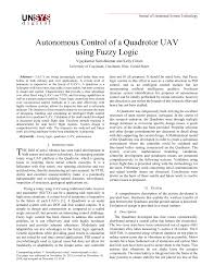 autonomous control of a quadrotor uav
