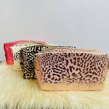 leopard print cosmetic bag whole