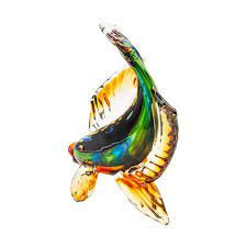 11 5 In Tall Bavaro Fish Handcrafted Murano Style Art Glass Figurine