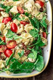 easy spinach tortellini salad l the