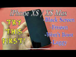 iphone xs xs max fix black screen