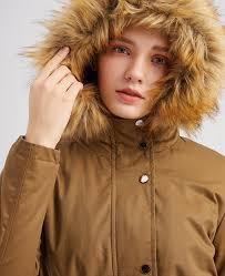 Thicken Fur Lined Jacket Womens Winter