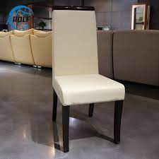 Get 5% in rewards with club o! High Quality Modern Leather Dining Room Furniture Chair White Restaurant High Dining Chair Solid Wood Legs Dining Chairs Aliexpress