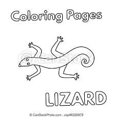 Maybe you would like to learn more about one of these? Cartoon Lizard Coloring Book Cartoon Lizard Illustration Vector Coloring Book Pages For Children Canstock