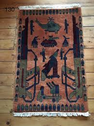 beautifully handmade afghan war rug