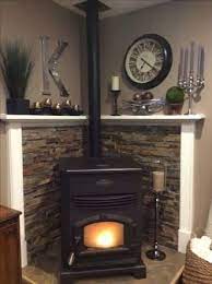 Wood Burning Stove Corner Stove Decor