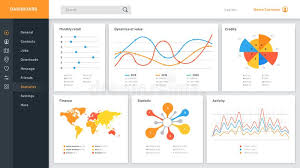 Graphs Dashboard Infographic Data Chart Web Site Admin