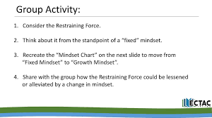 Mindset Mini Pd Each Table Needs 2 Pieces Of Chart Paper