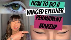 how to tattoo a winged eyeliner