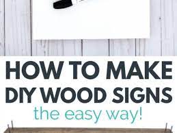 how to make easy diy wood signs