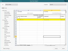 creating an excel form report command