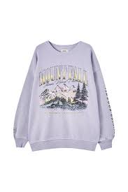 Shop target for hoodies & sweatshirts you will love at great low prices. Vintage Sweatshirt Mit Bergmotiv Pull Bear