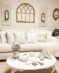 Cream Colored Sofa In A Neutral Great