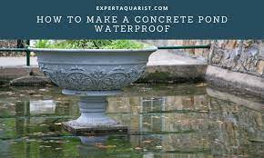how to make a concrete pond waterproof