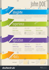 New Modern Resume Cv Curriculum Vitae Stock Vector               Pinterest resume template