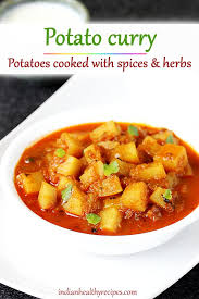 Potato Curry Recipe Aloo Curry Swasthis Recipes