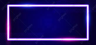 abstract border line neon banner in