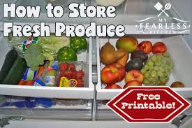 How To Store Fresh Produce My Fearless Kitchen