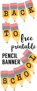 Welcome Back School Banner Pencil Letters Welcome To