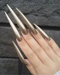 The material for nail design ideas for long nails does not cause allergic reactions, with the right this is a very versatile material for nail design ideas for long nails. New Nail Trend Extra Long Nails The Glossychic