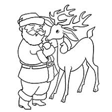 Print a copy of these santa's reindeer christams coloring pages and share them with your children, or class for fun christmas coloring. Top 20 Free Printable Reindeer Coloring Pages Online