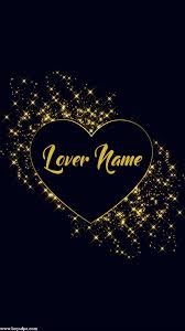 heart and love wallpaper with name