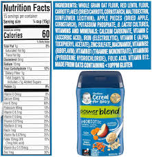 gerber power blend baby cereal oatmeal