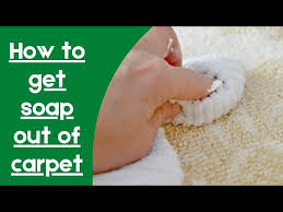 how to get soap out of carpet game